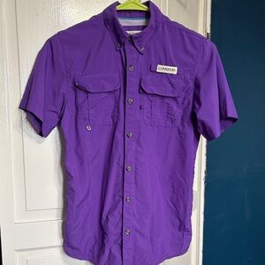 Magellan Outdoors Boy’s Vibrant Purple Button Down Shirt